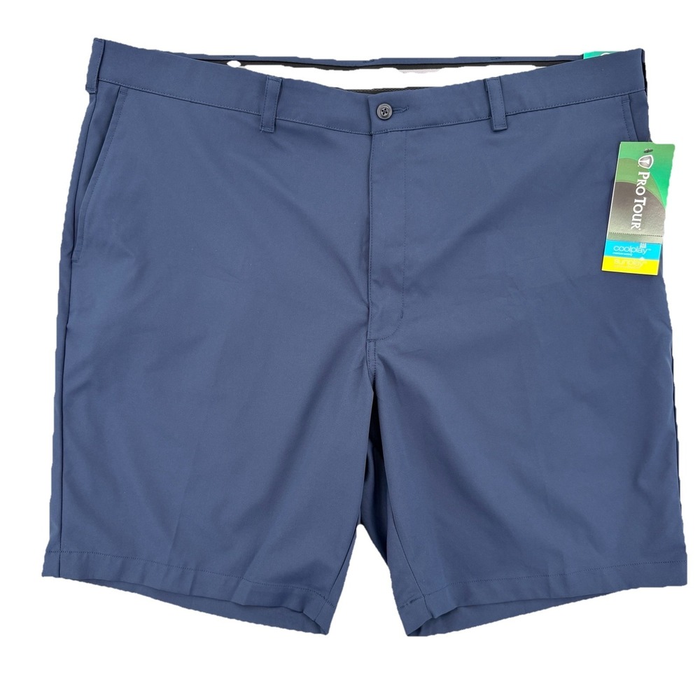 Pro Tour Golf Shorts Men Size‎ 44 Blue Moisture Wicking UPF 50 Classic